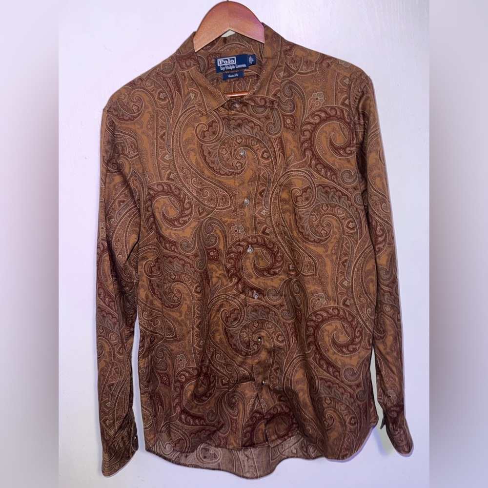Ralph Lauren Custom Fit Button Down Sz L